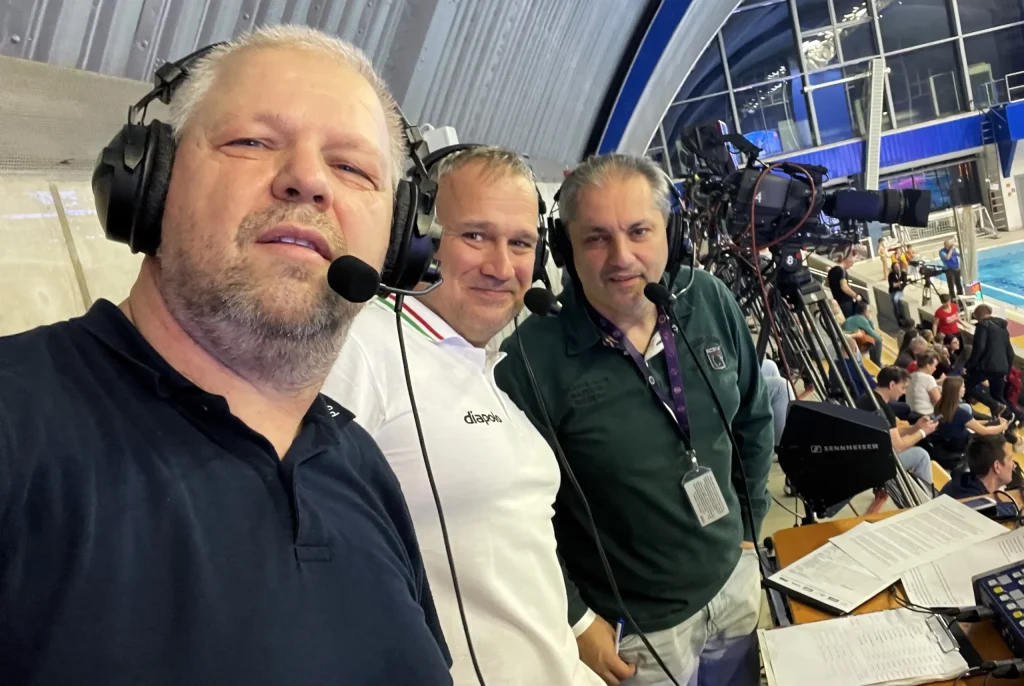 Waterpolo sports commentators